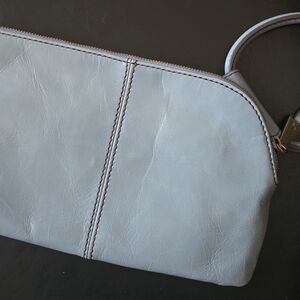 Elegant Powder Blue Colored Leather Women's Bag by Hobo